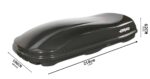 Farad Marlin N7 - 680 liter dakkoffer - Hoogglans Zwart - Aerodynamisch - Afbeelding 3