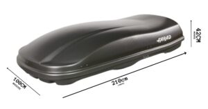 Farad Marlin N7 - 680 liter - Mat Zwart - Aeorodynamisch - Afbeelding 3