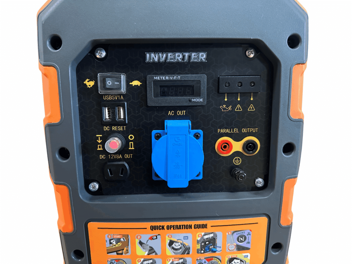 Generator 2000W – Inverter Technologie – 230V Stopcontact + 2 USB-poorten - Afbeelding 3
