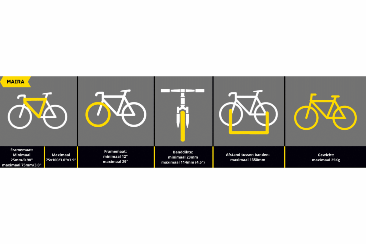 Farad fietsdrager Maira 1 fiets Antraciet - Afbeelding 12