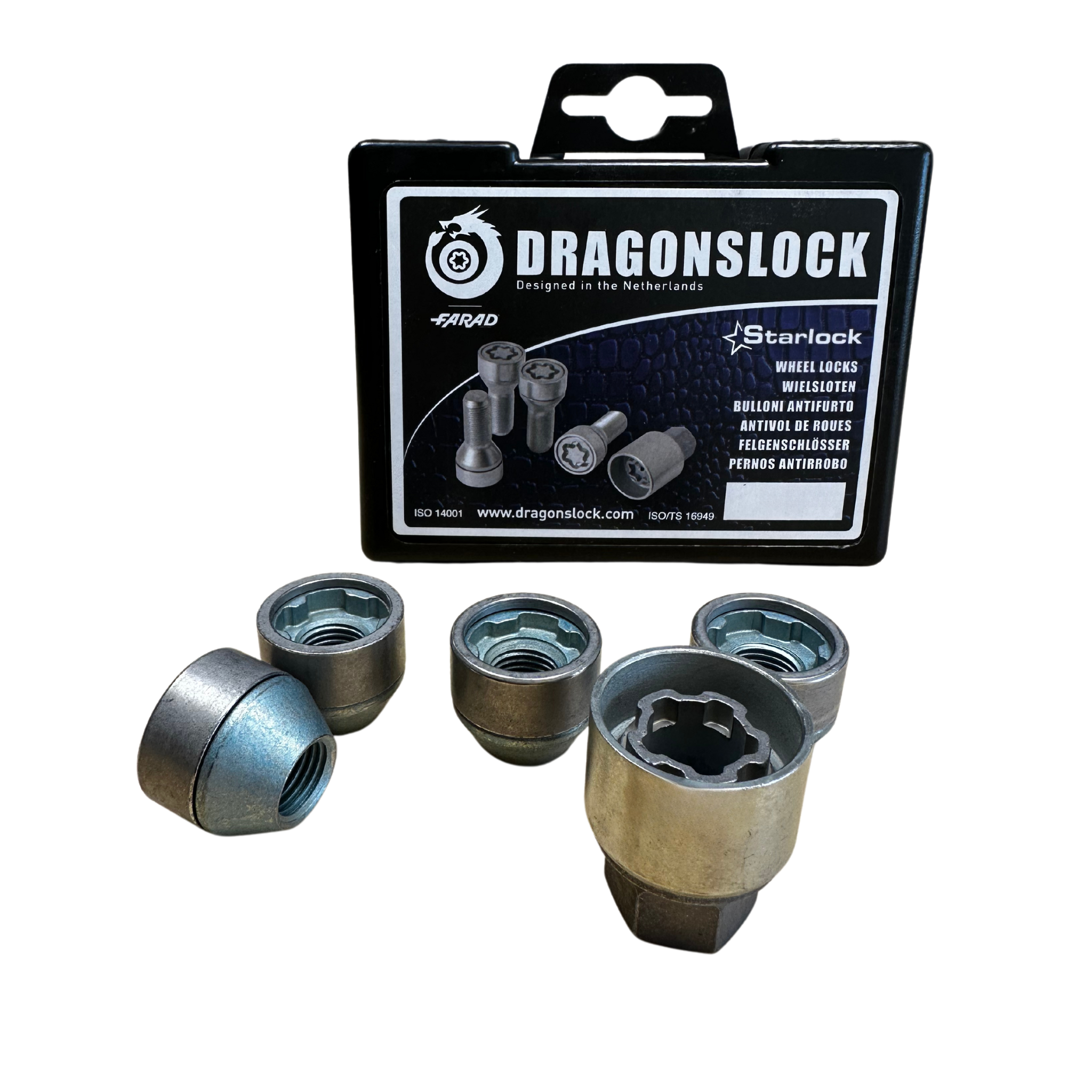 4 Dragonslock Velgenslot - Tesla Model Y - Kleur Grijs - Afbeelding 1