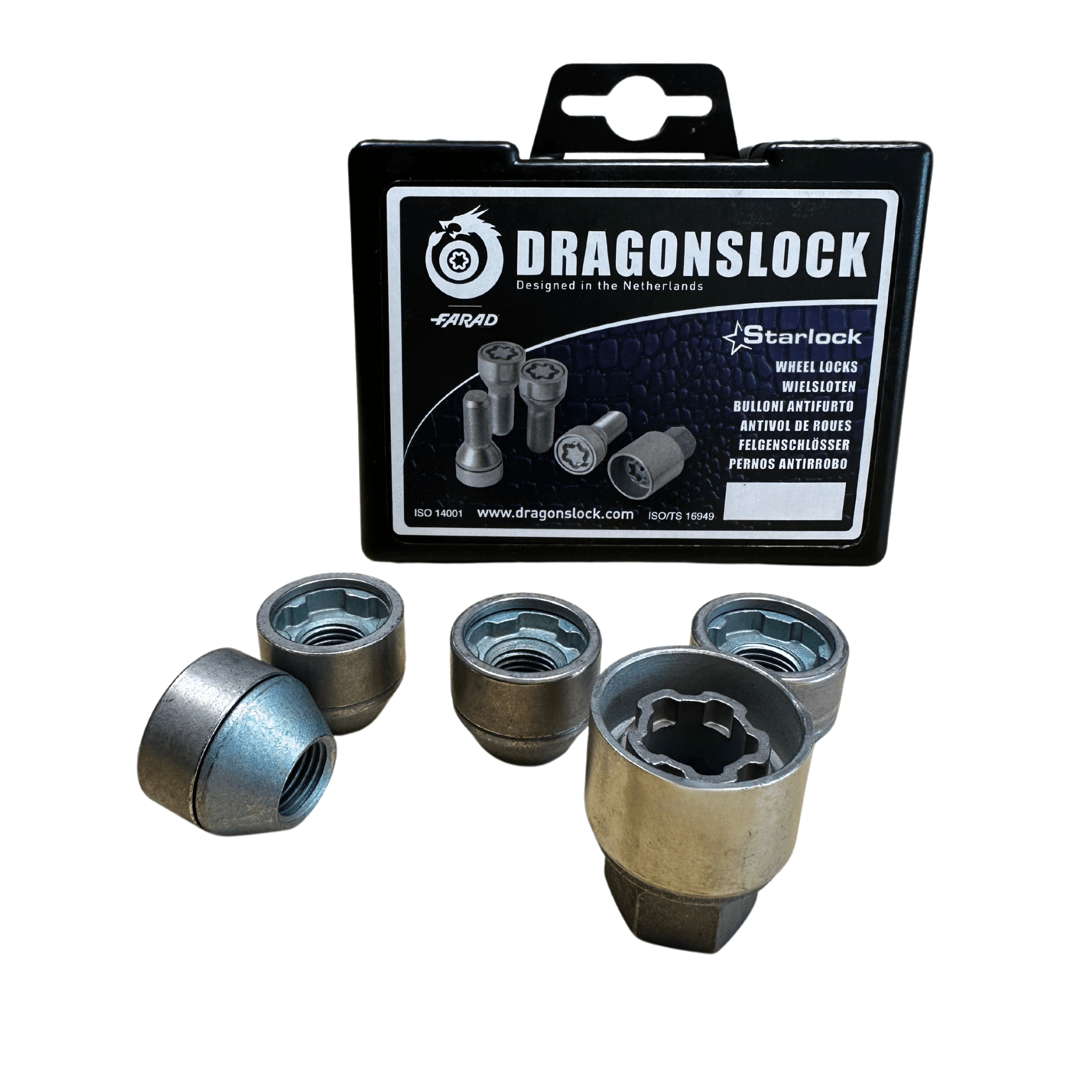 4 Dragonslock Velgenslot - Tesla Model Y - Kleur Grijs - Afbeelding 1