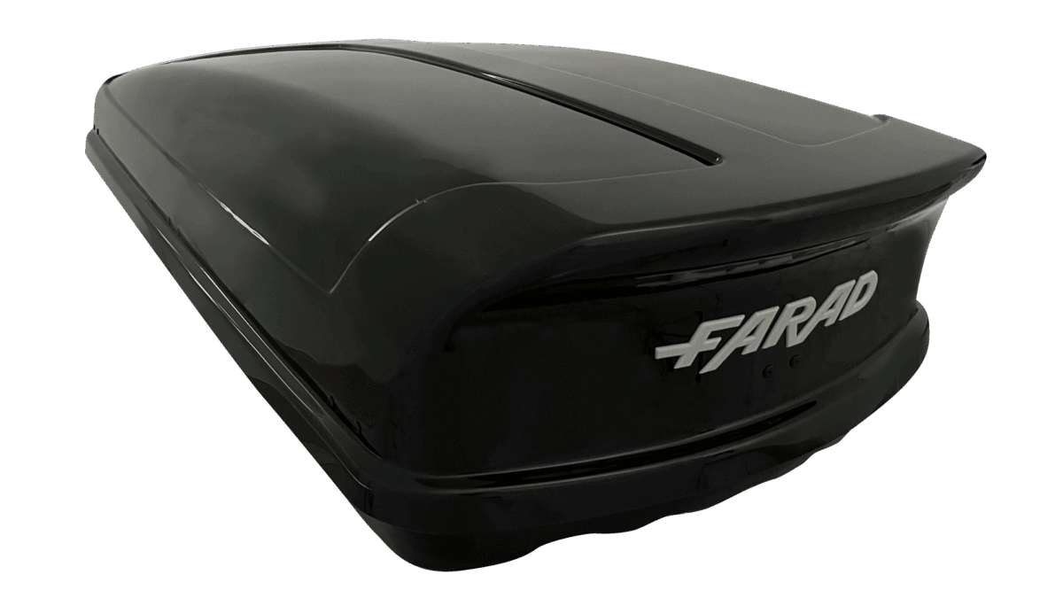 Farad Koral N20 - 480 liter dakkoffer - Hoogglans zwart - Aeorodynamisch - Afbeelding 5