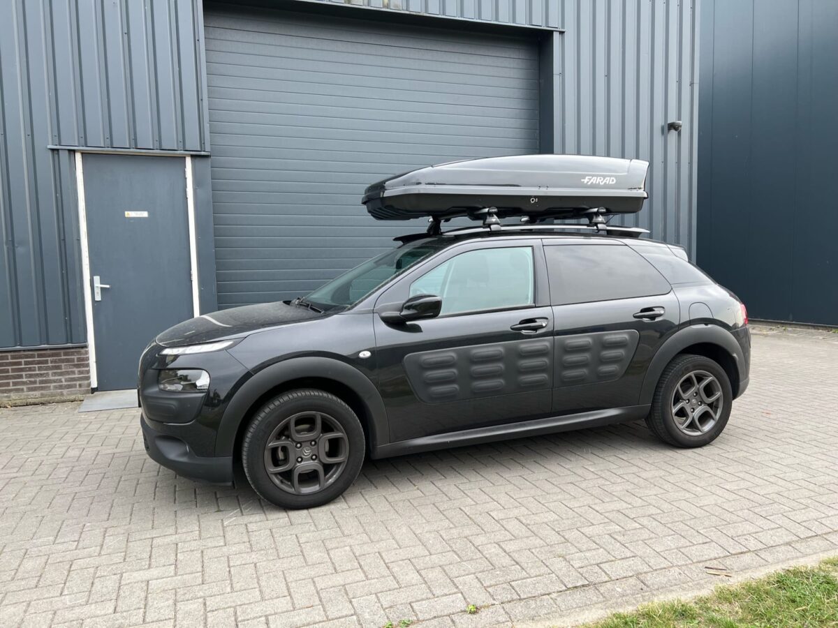 Farad Koral N21 - 630 liter dakkoffer - Hoogglans zwart - Aeorodynamisch - Afbeelding 4