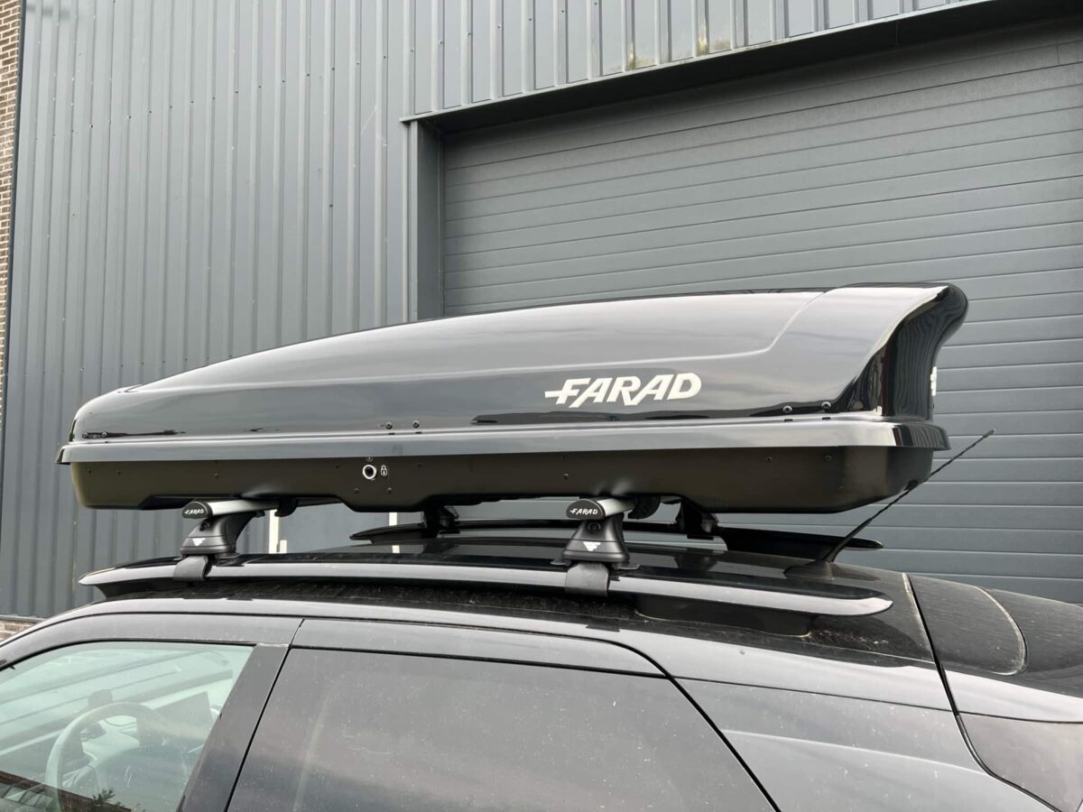 Farad Koral N21 - 630 liter dakkoffer - Hoogglans zwart - Aeorodynamisch - Afbeelding 5