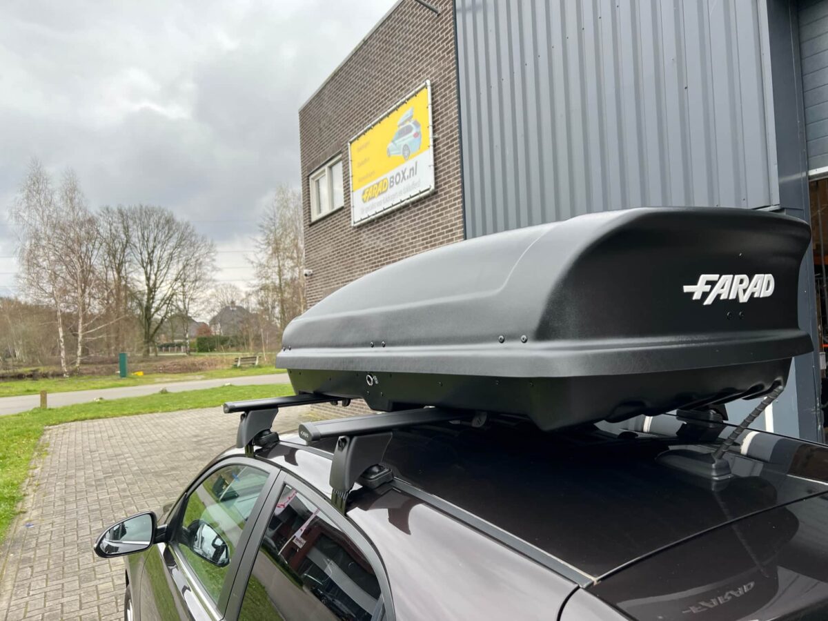 Farad Koral N19 - 400 liter dakkoffer - Mat zwart - Aeorodynamisch - Afbeelding 5