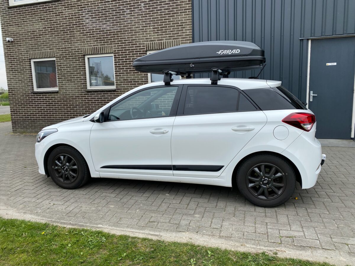 Farad Crub N18 met snelsluiting - 430 liter dakkoffer - Mat zwart - Aeorodynamisch - Afbeelding 6