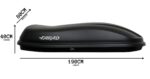 Farad Marlin N6 - 480 liter dakkoffer - Mat Zwart - Aerodynamisch - Afbeelding 4