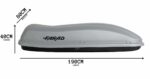 Farad Marlin N6 - 480 liter dakkoffer - Zilver - Aerodynamisch - Afbeelding 3
