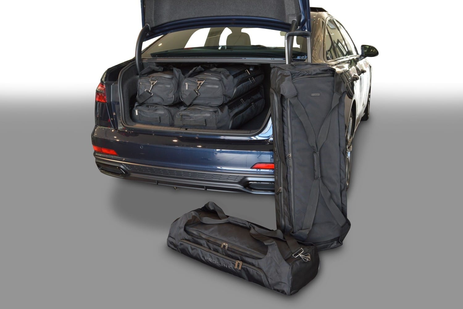 a23801sp-audi-a6-c8-2018-car-bags-1.jpg Reistassenset geschikt voor Audi A6 (C8) 2018-2025 4-deurs sedan Pro.Line - Afbeelding 1