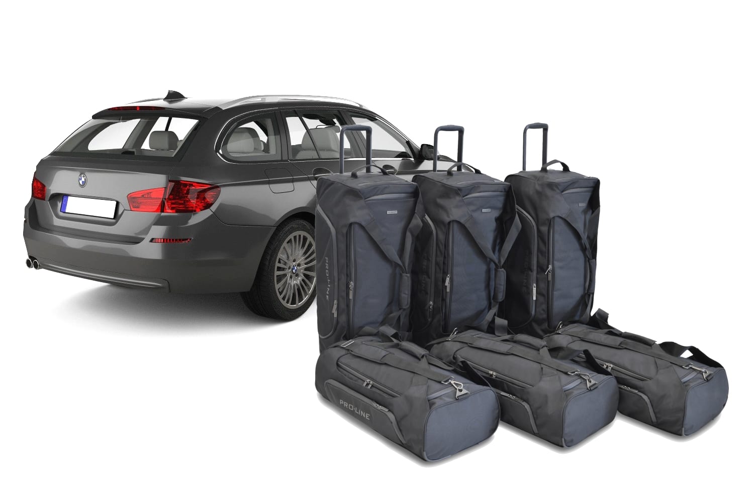 b10201sp-bmw-5-series-touring-f11-2010-2017-wagon-car-bags-1-rend.jpg Reistassenset geschikt voor BMW 5 Serie Touring (F11) 2010-2017 wagon Pro.Line - Afbeelding 1