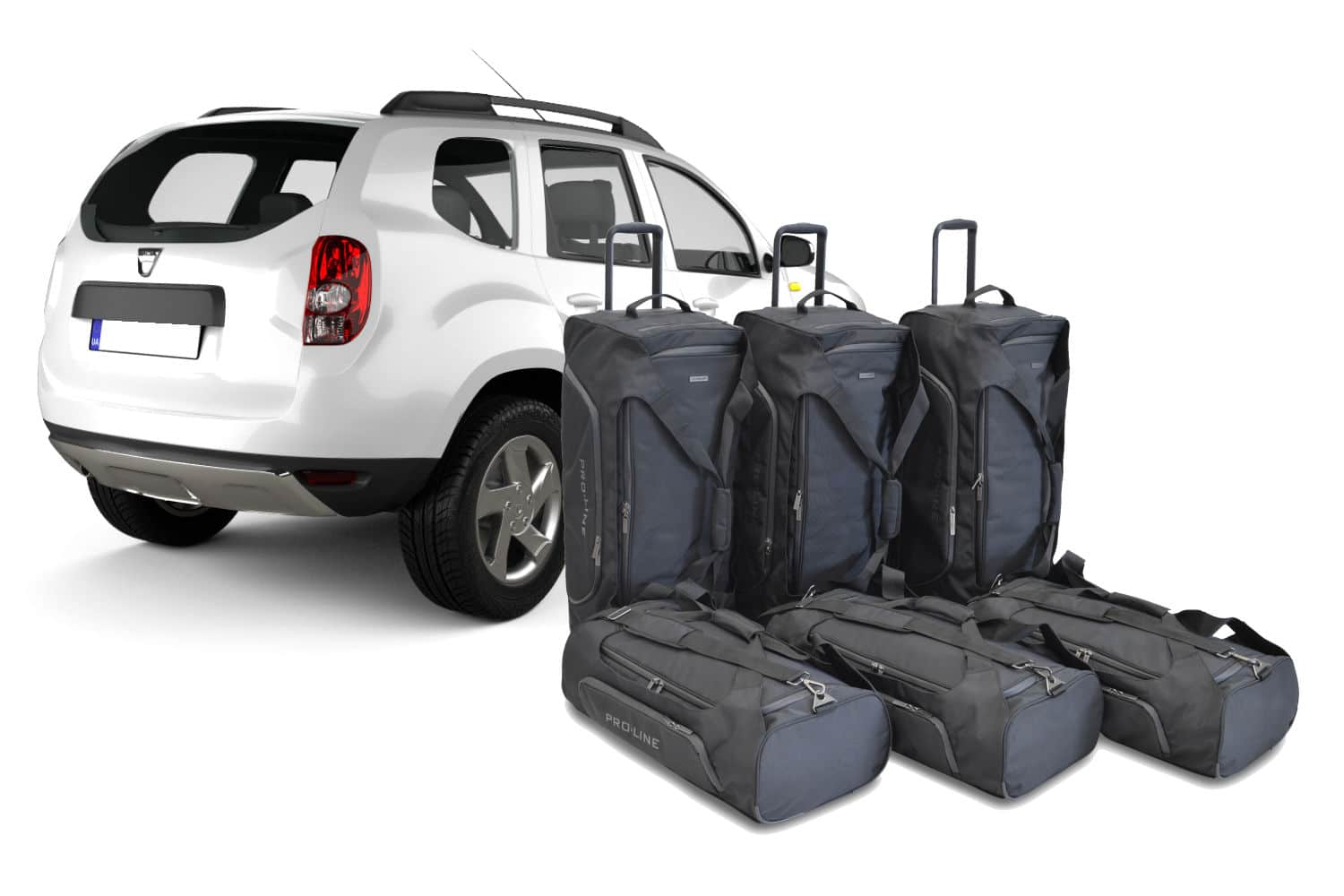 d20102sp-dacia-duster-2010-2017-travel-bag-set-1.jpg Reistassenset geschikt voor Dacia Duster 2010-2017 Pro.Line - Afbeelding 1