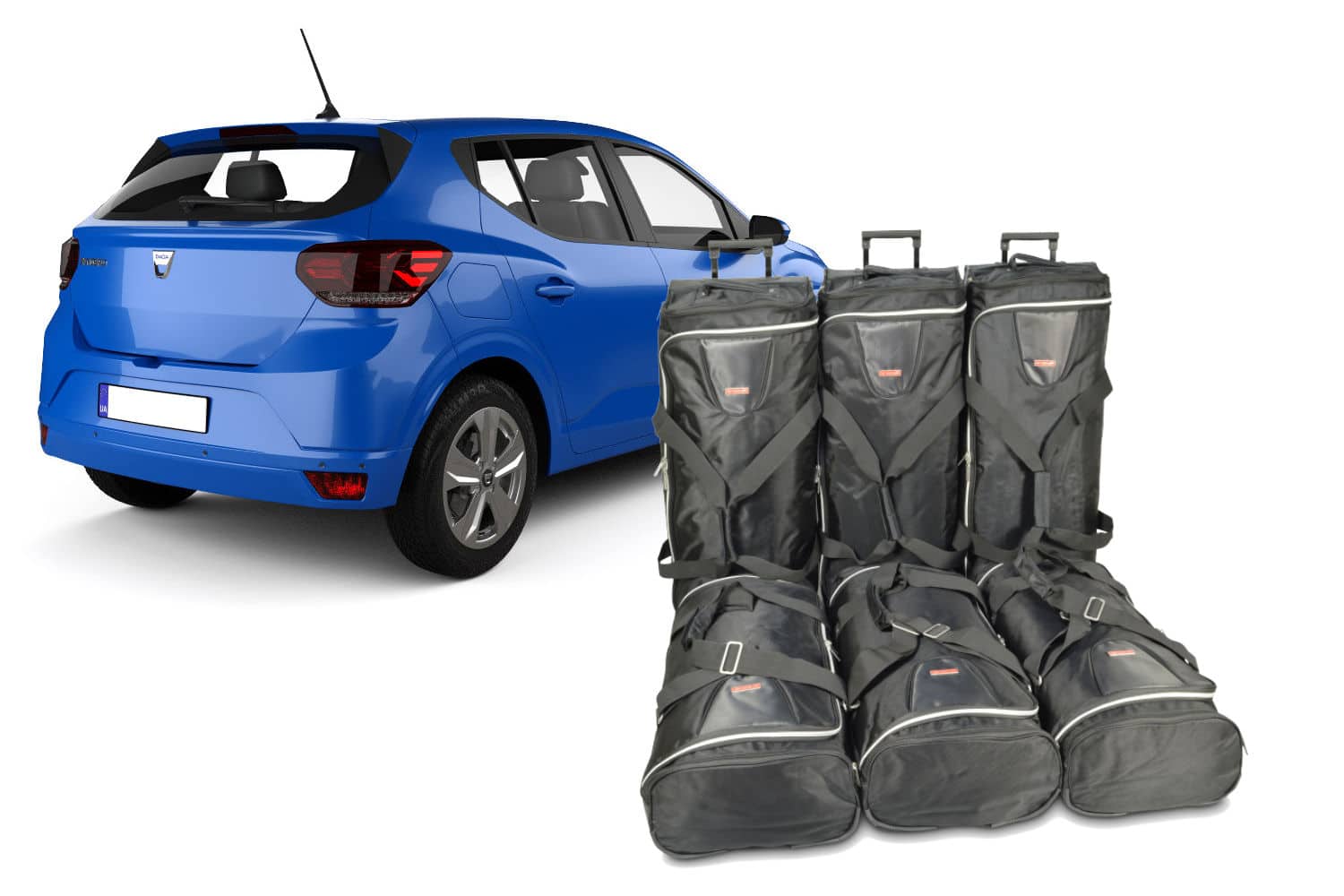 d20701s-dacia-sandero-iii-2020-5-door-hatchback-travel-bag-set-1.jpg Reistassenset geschikt voor Dacia Sandero III 2020-heden 5-deurs hatchback Original - Afbeelding 1
