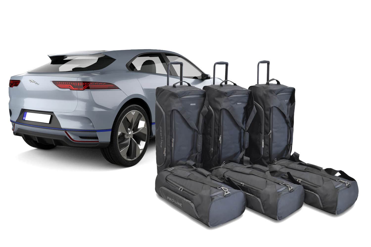j20501sp-jaguar-i-pace-2018-travel-bag-set-1.jpg Reistassenset geschikt voor Jaguar I-Pace 2018-heden Pro.Line - Afbeelding 1