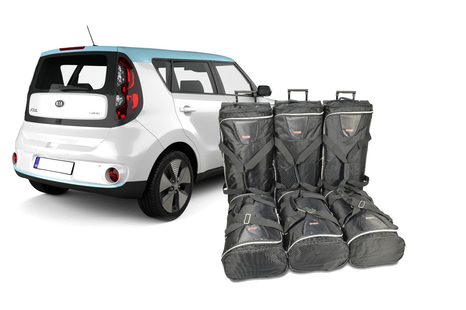 k13201s-kia-e-soul-sk3-2019-5-door-hatchback-travel-bag-set-1.jpg Reistassenset geschikt voor Kia e-Soul (SK3) 2019- 5-deurs hatchback Original - Afbeelding 1