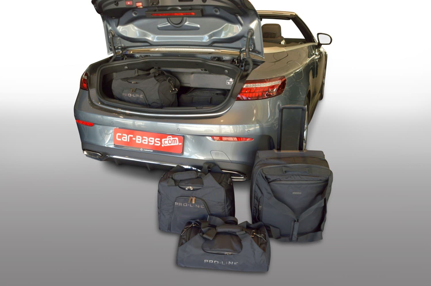 m22701sp-mercedes-benz-e-class-cabrio-a238-2017-car-bags-1.jpg Reistassenset geschikt voor Mercedes-Benz E-Klasse Cabriolet (A238) 2017-heden Pro.Line - Afbeelding 1