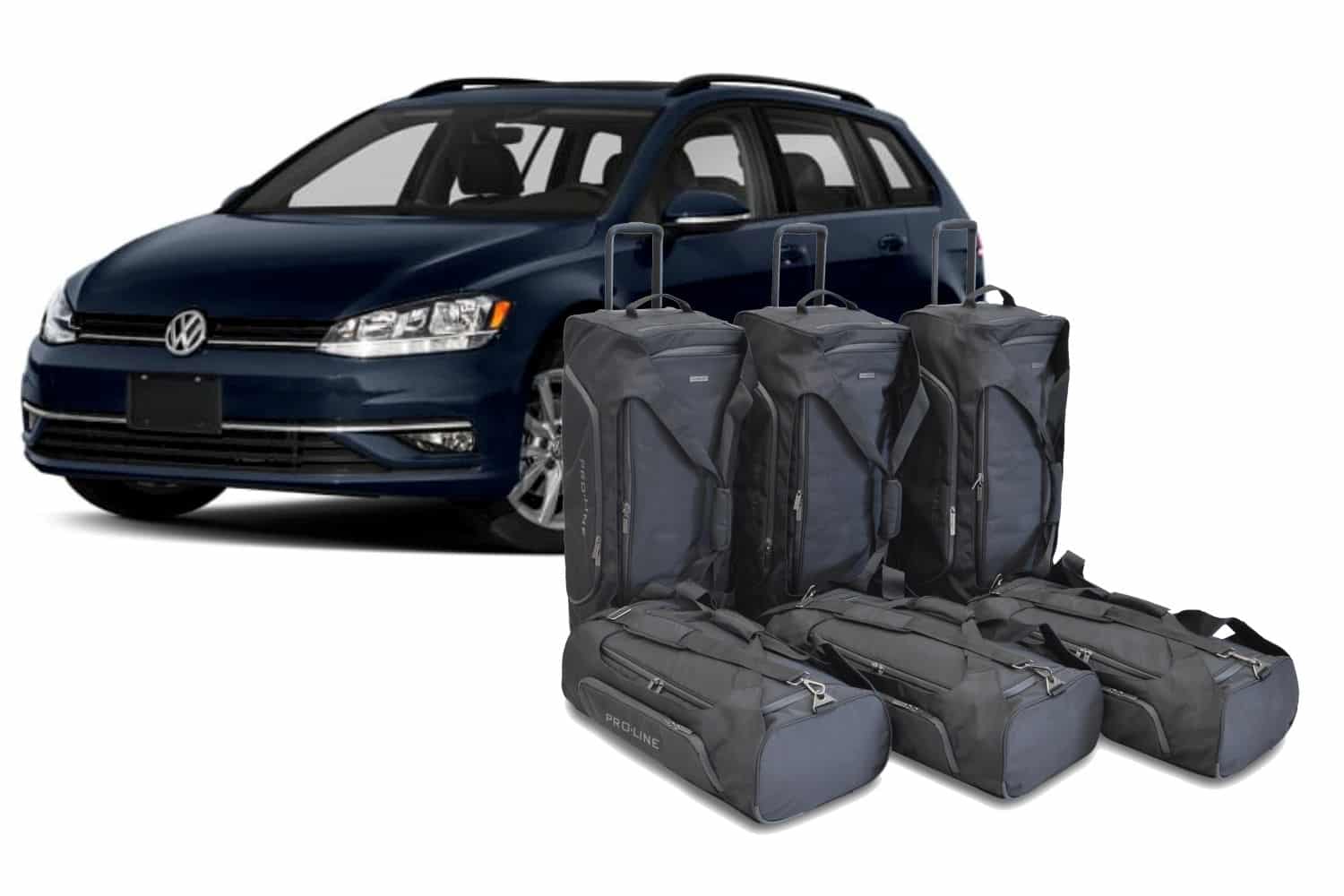 Reistassenset geschikt voor Volkswagen Golf V Variant (1K) 2007-2009 wagon Pro.Line