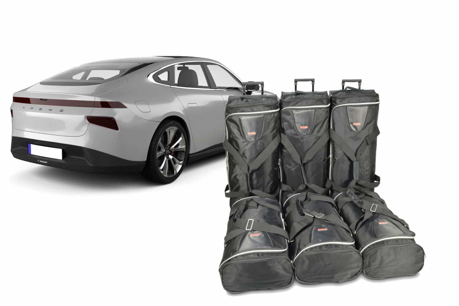 x10101s-xpeng-p7-2021-4-door-saloon-travel-bag-set-1.jpg Reistassenset geschikt voor XPeng P7 2021-heden 4-deurs sedan Original - Afbeelding 1