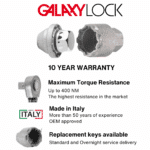 Galaxylock wielsloten voor BYD Seal vanaf 2022 – M14x1,5 - Afbeelding 2