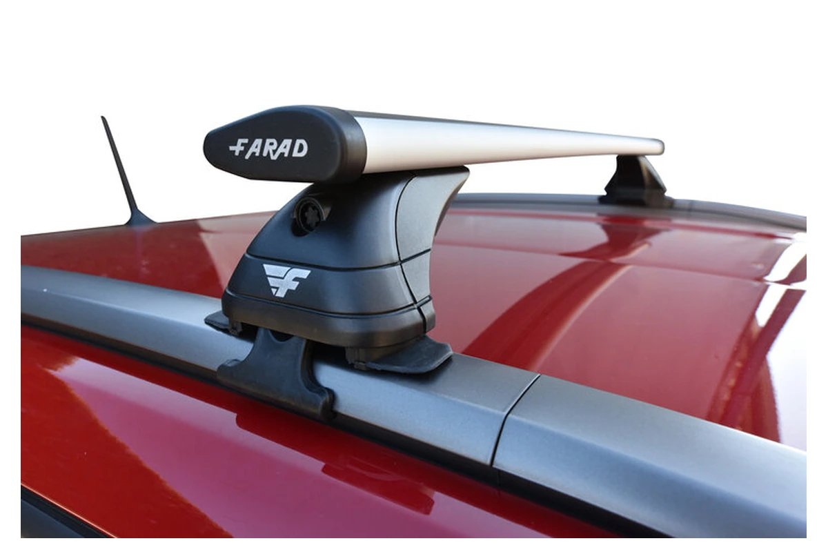 1833-LX2ALU100AS-01 Farad dakdragers Mercedes C klasse SW (W205) 2014-2021 gesloten dakrail wingbar zilver