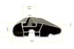 Farad dakdragers Kia Picanto 3d 2011-2017 zonder dakrail wingbar zwart