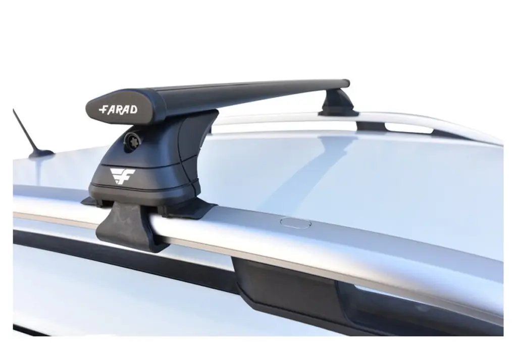 Farad dakdragers Ford Ranger DC 2012-2022 open dakrail wingbar zwart met hoge voet