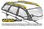 Farad dakdragers Suzuki Gran Vitara 1999-2006 open dakrail wingbar zwart met hoge voet