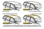 Farad dakdragers Volvo V70 2002-2007 open dakrail wingbar zwart met hoge voet